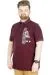 Büyük Beden T-Shirt Polo Surfing 22328 Mürdüm MURDUM