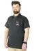 Büyük Beden T-Shirt Polo 3 Crown 22331 Antrasit ANTRASIT