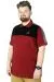 Büyük Beden T-Shirt Polo MD 22333 Bordo BORDO