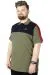 Büyük Beden T-Shirt Polo MD 22333 Haki HAKI