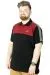 Büyük Beden T-Shirt Polo MD 22333 Siyah SIYAH