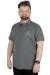 Büyük Beden T-Shirt Polo New World 22339 Antramelanj ANTRASIT