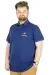Büyük Beden T-Shirt Polo New World 22339 İndigo INDIGO