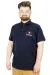 Büyük Beden T-Shirt Polo New World 22339 Lacivert LACIVERT