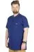 Büyük Beden T-Shirt Polo Zippered 22340 İndigo INDIGO