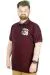 Büyük Beden T-Shirt Polo Skipper Crew 22341 Mürdüm MURDUM