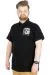 Büyük Beden T-Shirt Polo Skipper Crew 22341 Siyah SIYAH