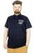 Büyük Beden T-Shirt Polo MD500E 22342 Lacivert LACIVERT