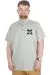 Büyük Beden T-Shirt Polo Embiriodery M 22343 Yeşil YESIL