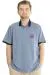 Big Size Mens T-Shirt Polo STEAMNOAT 22345 Blue