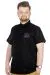 Büyük Beden T-Shirt Polo Steamnoat  22345 Siyah SIYAH