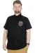 Büyük Beden T-Shirt Polo Los Angeles 22347 Siyah SIYAH