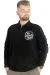 Big Tall Men Sweatshirt Old Traderouts 20415 Black