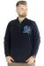 Big Tall Men Sweatshirt Old Traderouts 20415 Black