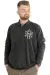 Big Tall Men Sweatshirt Old Traderouts 20415 Black