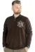 Big Tall Men Sweatshirt Old Traderouts 20415 Black