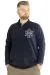 Big Tall Men Sweatshirt Old Traderouts 20415 Black