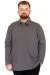 Plus Size Men's Polo T-Shirt With Pocket Short Sleeve 22446 Smoke