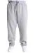 Big Size Mens Three yarn thick Sweatpants Zipper Straight Leg 22507 Grey Melange