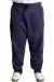 Big Size Sweatpants Zipper 3 İp straight 22507 Indigo
