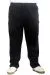 Big Size Sweatpants Zipper Straight Leg 22507 Black