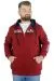 Erkek Sweat Kapşonlu Fermuarlı Nautical 22523 Bordo BORDO