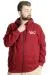 Big Tall Men's Sweat Hoodie West Lamb 22524 Red