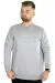Erkek Sweat Bisiklet Yaka Established 22525 Gri GRI