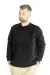 Big Tall Men s Sweat Hooded Pocket Zippered Linexpected 21521 Black