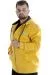 Big Tall Men's Sweatshirt Hooded Zipper 22531 Mustard