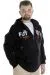 Big Tall Men's Sweatshirt Hooded Zipper Future 22535 Black