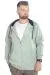 Erkek Sweat Kapşonlu Fermuarlı Vintage 22537 Su Yeşili YESIL