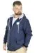 Erkek Sweat Kapşonlu Fermuarlı 22539 İndigo INDIGO