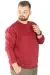 Erkek Sweatshirt Bisiklet Yaka Vintage 22543 Bordo BORDO