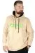 Büyük Beden Erkek Sweatshirt Kapşonlu Kanguru Revival 22545 Bej BEJ