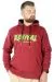 Büyük Beden Erkek Sweatshirt Kapşonlu Kanguru Revival 22545 Bordo BORDO