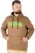 Büyük Beden Erkek Sweatshirt Kapşonlu Kanguru Revival 22545 Sütlü Kahve SUTLU-KAHVE