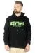 Büyük Beden Erkek Sweatshirt Kapşonlu Kanguru Revival 22545 Siyah SIYAH