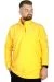 Big Tall Men Sweat Polo Neck Half Zipper Fleece 22548 Yellow