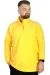 Big Tall Men Sweat Polo Neck Half Zipper Fleece 22548 Yellow