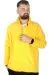 Big Tall Men Zippered Fleece Cardigan Standing Collar 22550 Yellow