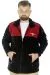 Big Tall Men Zippered Fleece Cardigan 22551 Black