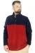 Erkek Sweat Polo Yaka Yarım Fermuarlı Polar 22552 Lacivert LACIVERT