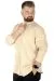 Big Tall Men Long Sleeve Half Fisherman Sweater 22558 Beige