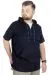 Men s T shirt Bicycle Collar Oversize Dark Future 22190 Black