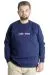 Men Sweatshirt Crew Neck CHNGYRMD 22565 Indigo
