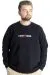 Men Sweatshirt Crew Neck CHNGYRMD 22565 Navy Blue