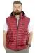 Big Size Men's Quilted Hooded Vest 22600 Bordeaux