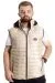 Big Size Mens Vest quilted Hooded 22600 Ecru