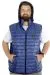  Big Size Men's Quilted Hooded Vest 22600 İndigo